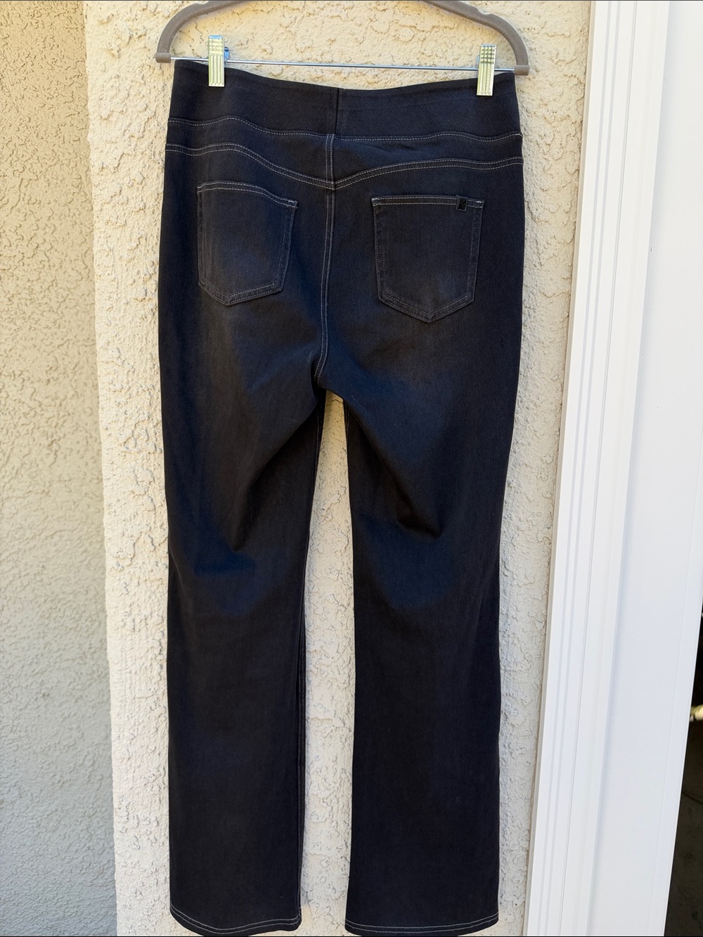 HALARA Flex Women's Grey Black Washed High Waisted Pull on Jeans Size M 8-10 - Picture 4 of 9